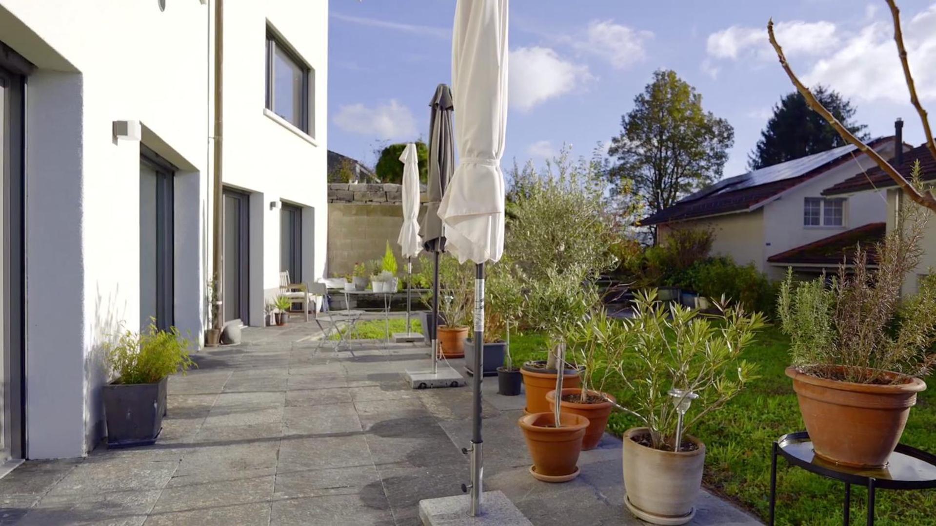 Gartenwohnung Im Modernen Stil Unterkulm Exterior photo